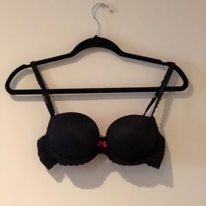 PINK low cut push up bra